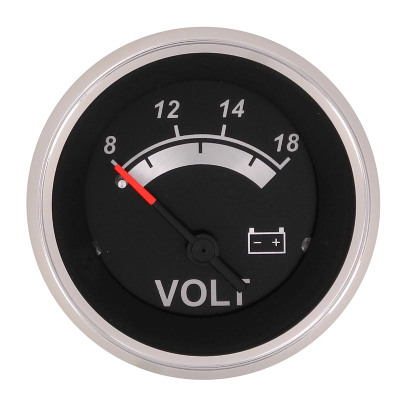 Seastar Voltmeter Black Sterling 2″ [67019P]
