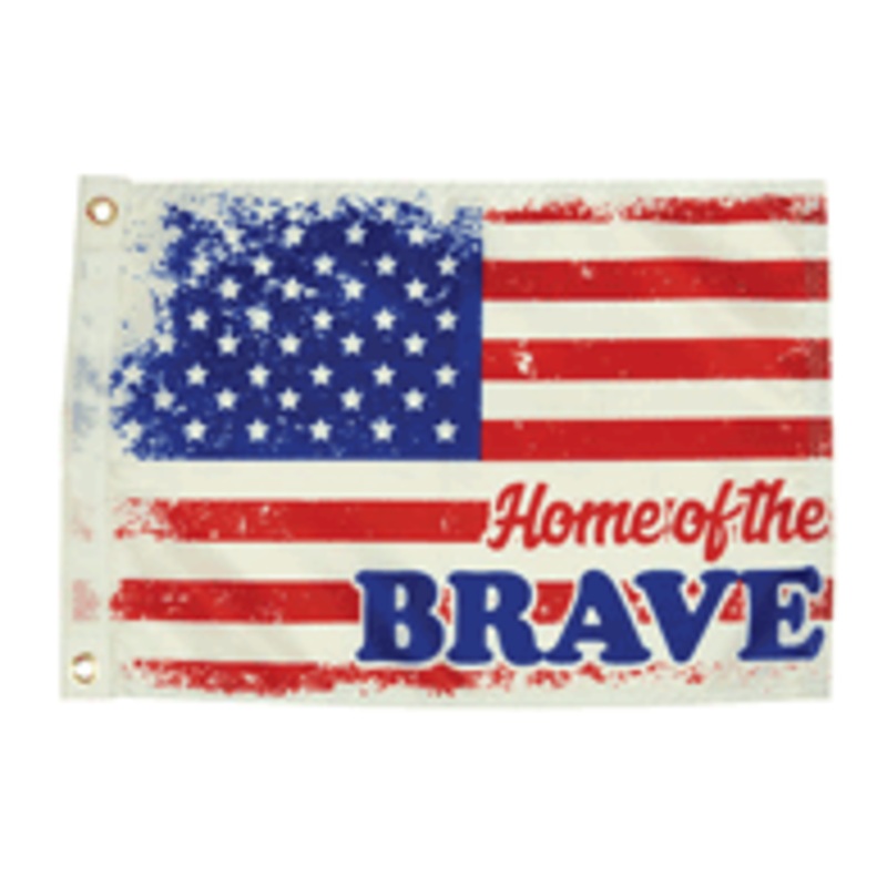 Taylor Made 12×18 Home Of The Brave Flag [1621]