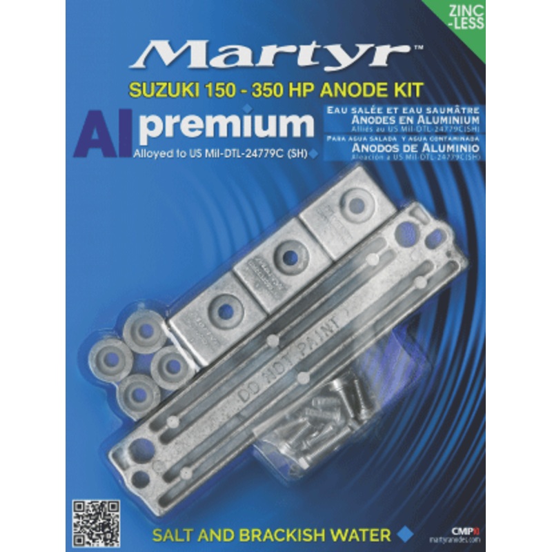 Martyr Suzuki 150-350 Anode Kit Alum [CMSZ150350KITA]