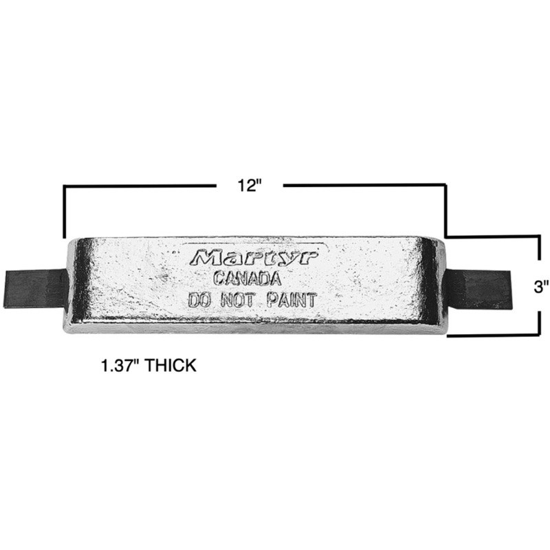 Martyr Weld-On Aluminum Anode [CGZ03LTAA]