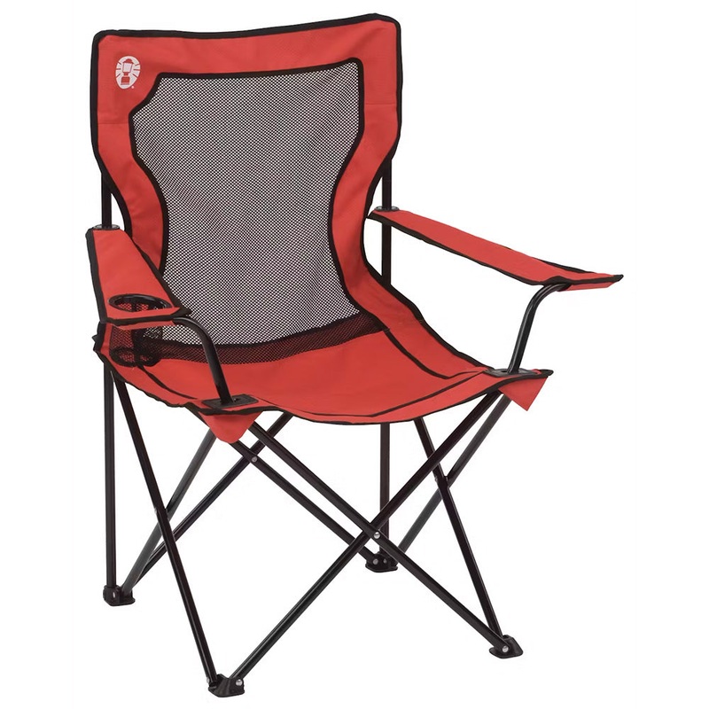 Coleman Broadband Mesh Quad Chair – Red [2000020258]