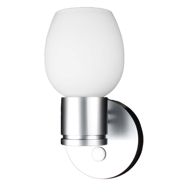 Lunasea LED Wall Light – Brushed Nickel – Tulip Glass [LLB-33OW-81-OT]