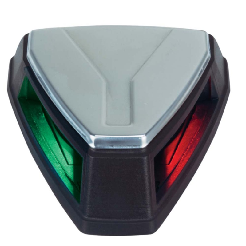 Perko 12V LED Bi-Color Navigation Light – Black/Stainless Steel [0655001BLS]