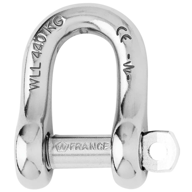 Wichard Captive Pin D Shackle – Diameter 6mm – 1/4″ [01403]