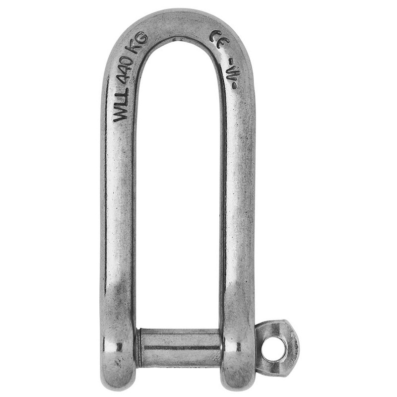 Wichard Captive Pin Long D Shackle – Diameter 6mm – 1/4″ [01413]