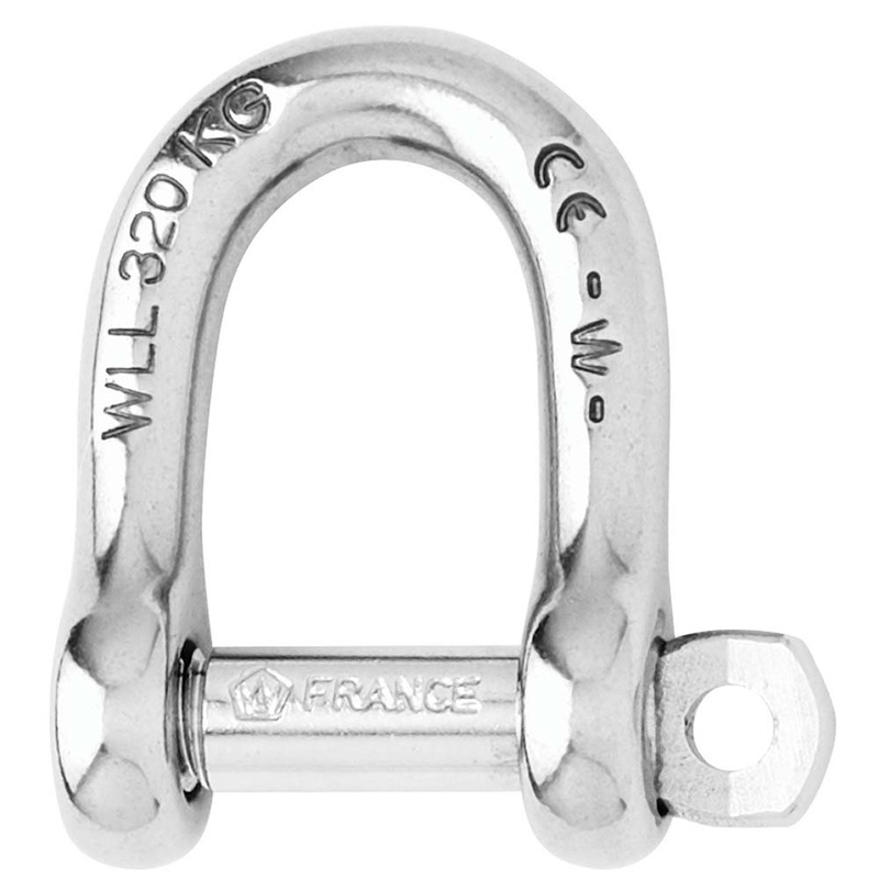 Wichard Self-Locking D Shackle – Diameter 8mm – 5/16″ [01204]
