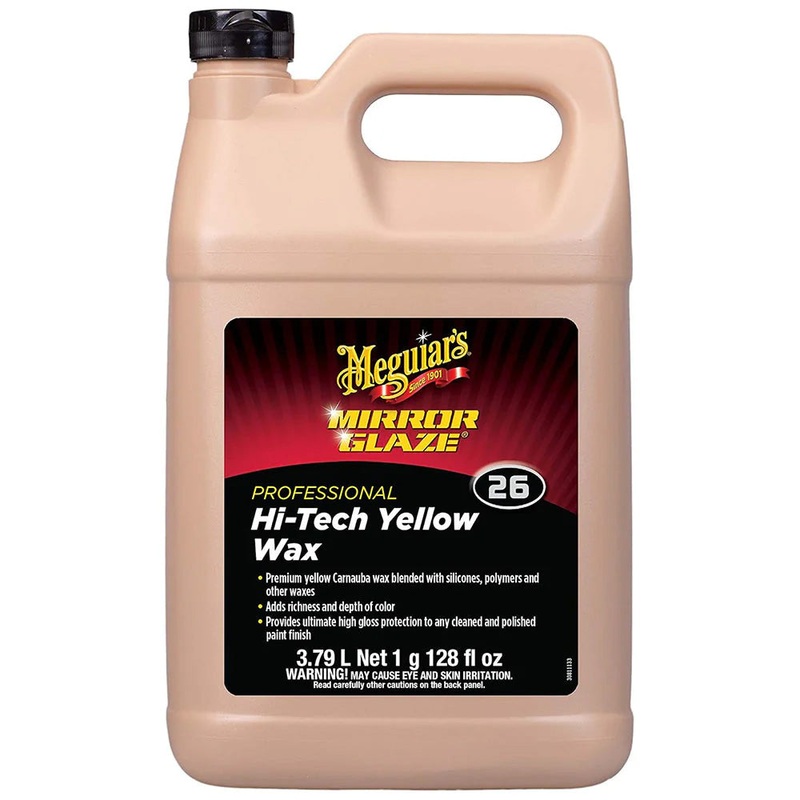 Meguiar’s Professional Hi-Tech Yellow Liquid Wax – 1 Gallon [M2601]