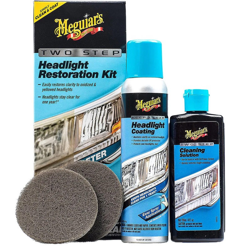 Meguiar’s Two-Step Headlight Restoration Kit [G2970]
