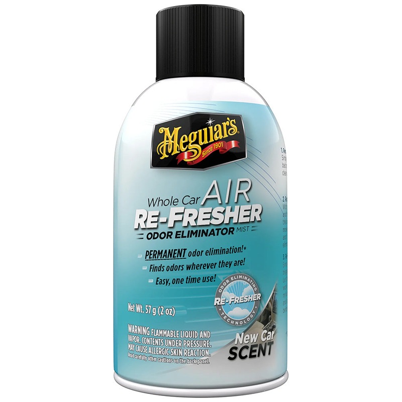 Meguiar’s Whole Car Air Refresher Odor Eliminator – New Car Scent [G16402]