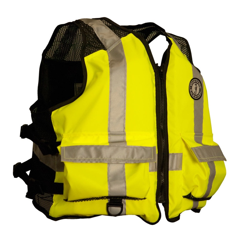 Mustang High Visibility Industrial Mesh Vest – Fluorescent Yellow/Green/Black – XXL/3XL [MV1254T3-239-XXL/XXXL-216]