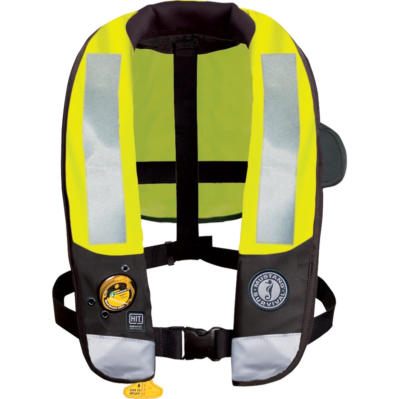 Mustang HIT High Visibility Inflatable PFD – Fluorescent Yellow/Green – Automatic/Manual [MD3183T3-239-0-202]