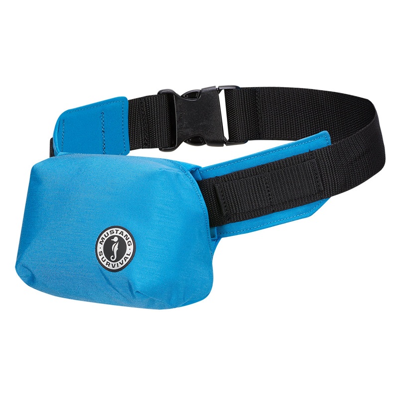 Mustang Minimalist Inflatable Belt Pack – Azure Blue – Manual [MD3070-268-0-202]