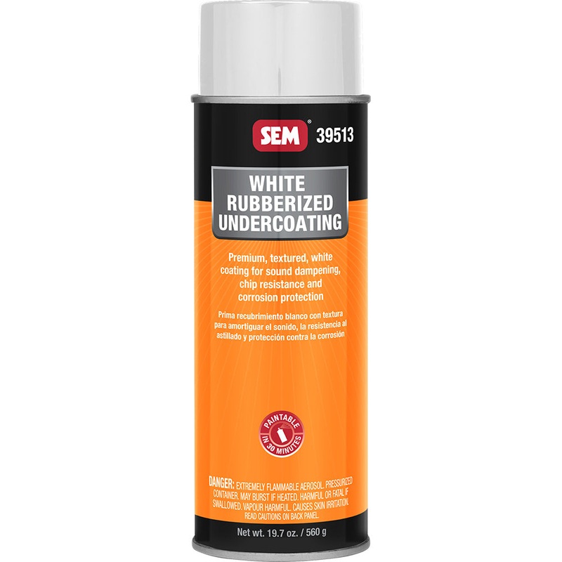 SEM Rubberized Undercoating – 24oz Aerosol Can – White [39513]