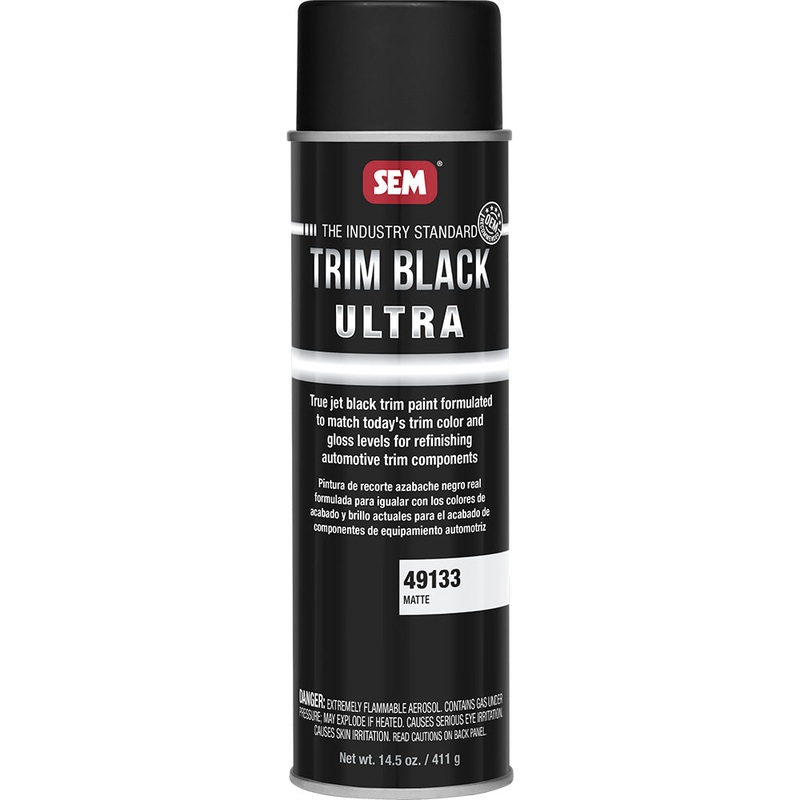 SEM Trim Black Ultra – 20oz Aerosol Can – Matte Finish [49133]