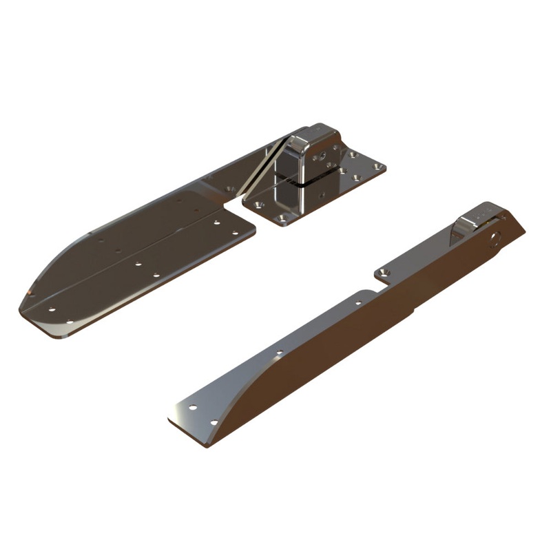 TACO Command Ratchet Hinge – 18-1/2″ – 316 Stainless Steel Polished w/Hard Stop [H25-0048]