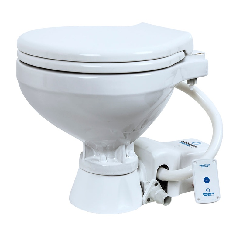 Albin Group Marine Toilet Standard Electric EVO Compact – 12V [07-02-004]