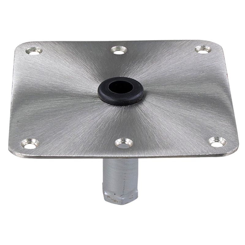 Springfield KingPin 7″ x 7″ Stainless Steel Square Base (Threaded) [1630001]
