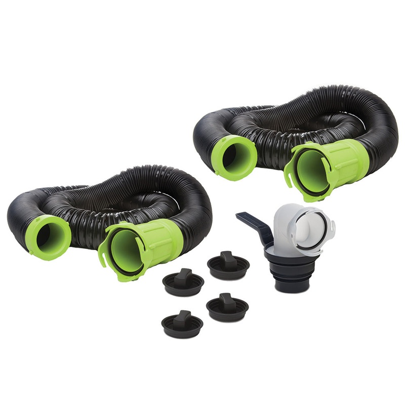 Thetford Titan Premium 20′ Sewer Hose Kit w/Universal Bayonet Connection  5-in-1 Sewer Adapter w/Handle [17902]