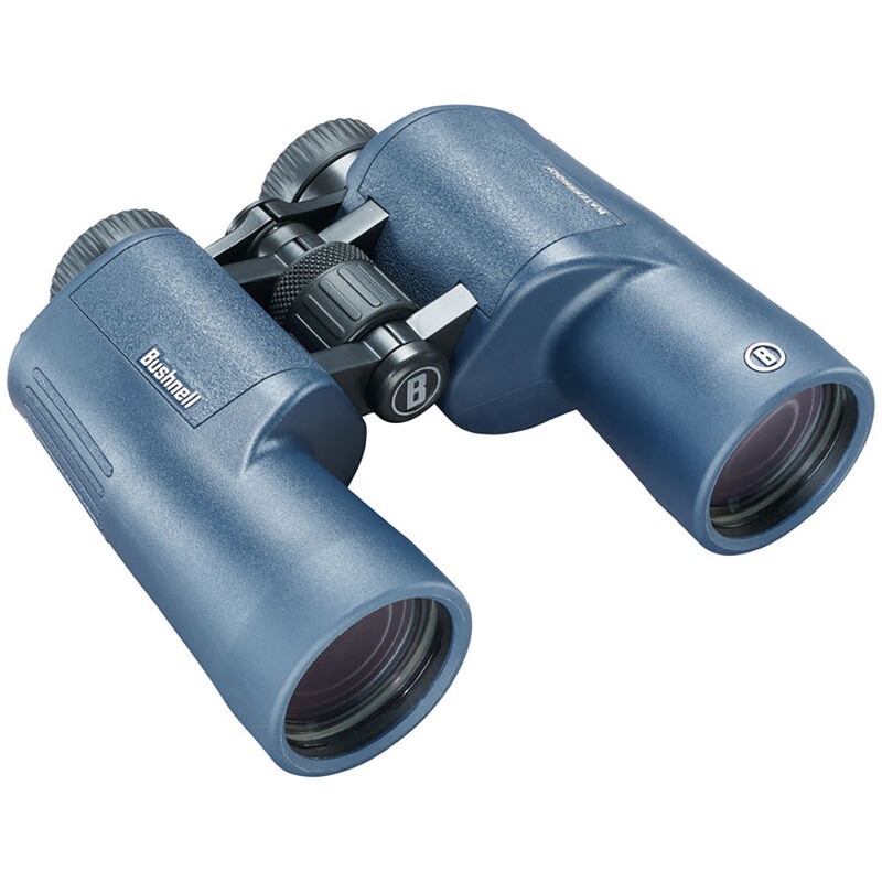 Bushnell 7x50mm H2O Binocular – Dark Blue Porro WP/FP Twist Up Eyecups [157050R]