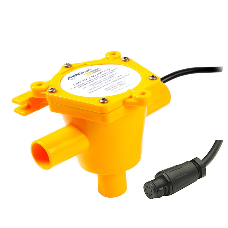 Whale 2-Way Waste Manifold 6 Cable 3/4″ Ports [WM1982B]