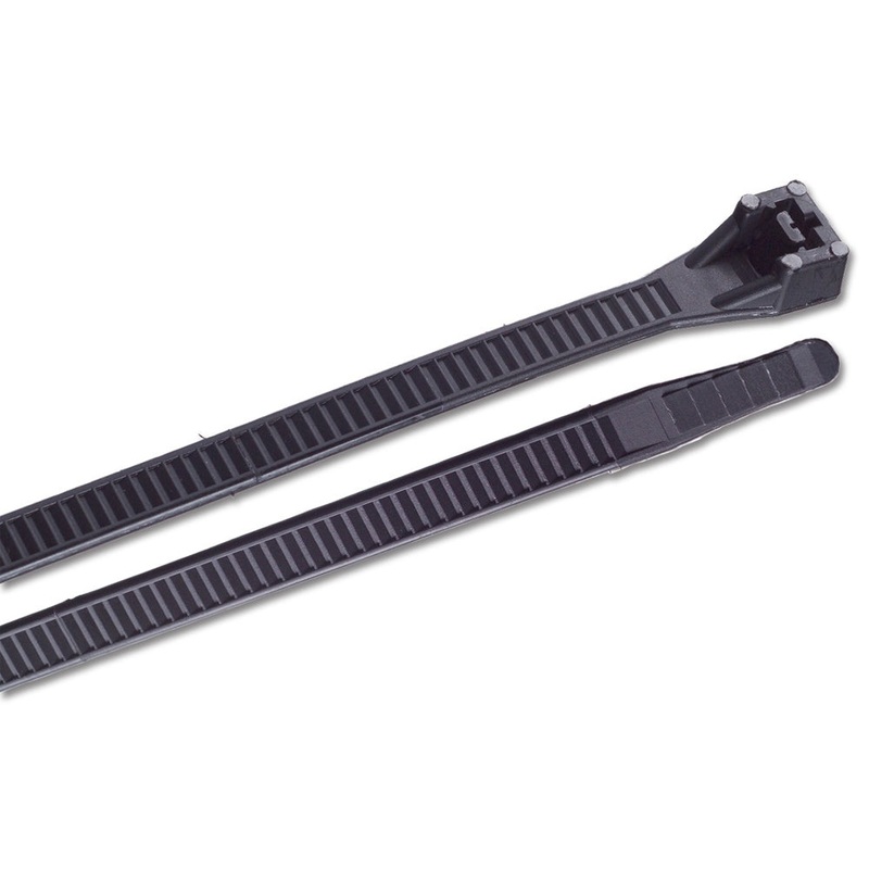 Ancor 17″ UV Black Heavy Duty Cable Zip Ties – 10 pack [199217]