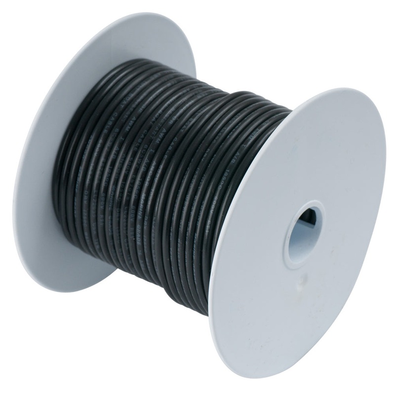 Ancor Black 16 AWG Tinned Copper Wire – 1,000′ [102099]