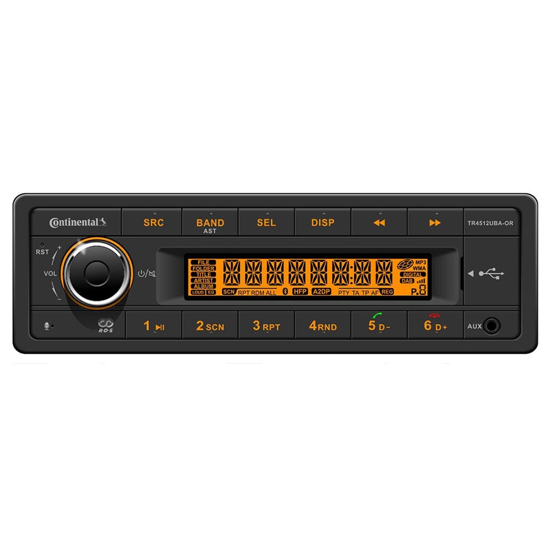 Continental Stereo w/AM/FM/BT/USB/PA System Capable – 12V [TR4512UBA-OR]