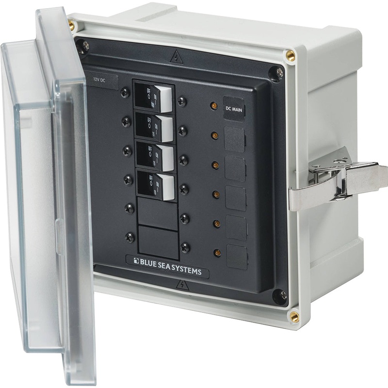 Blue Sea 3135 – SMS Panel Enclosure w/UL Main  3 Branch (12/24V) – 12/24V DC [3135]