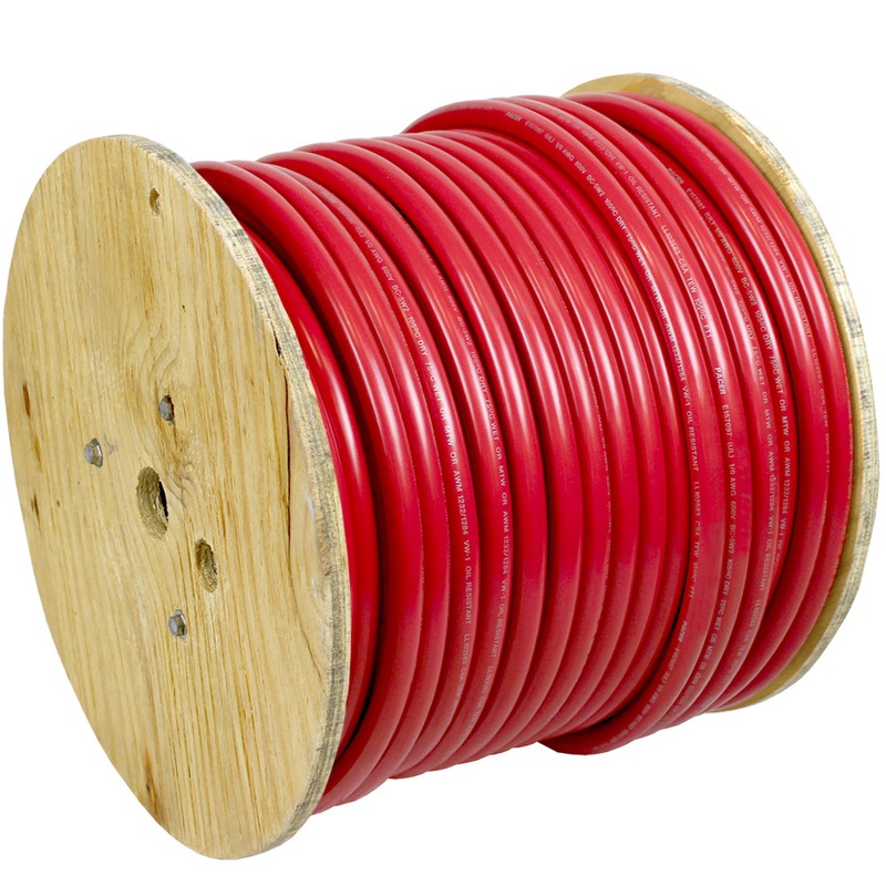 Pacer Red 4 AWG Battery Cable – 250 [WUL4RD-250]