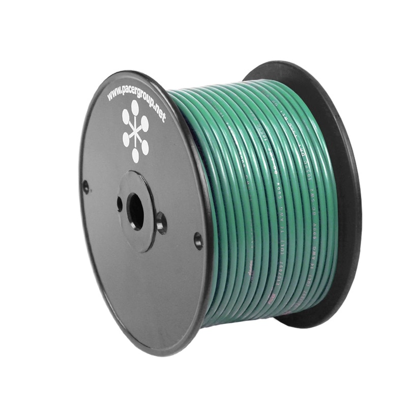 Pacer Green 12 AWG Primary Wire – 100 [WUL12GN-100]