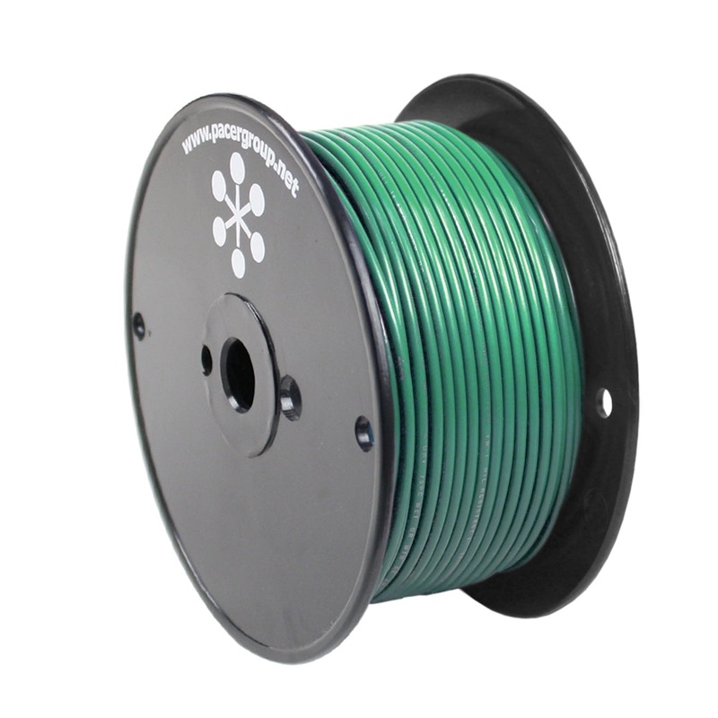 Pacer Green 8 AWG Primary Wire – 250 [WUL8GN-250]