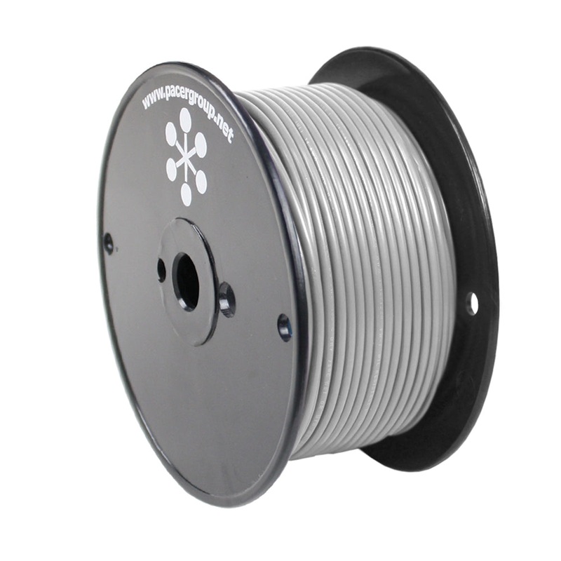 Pacer Grey 18 AWG Primary Wire – 250 [WUL18GY-250]