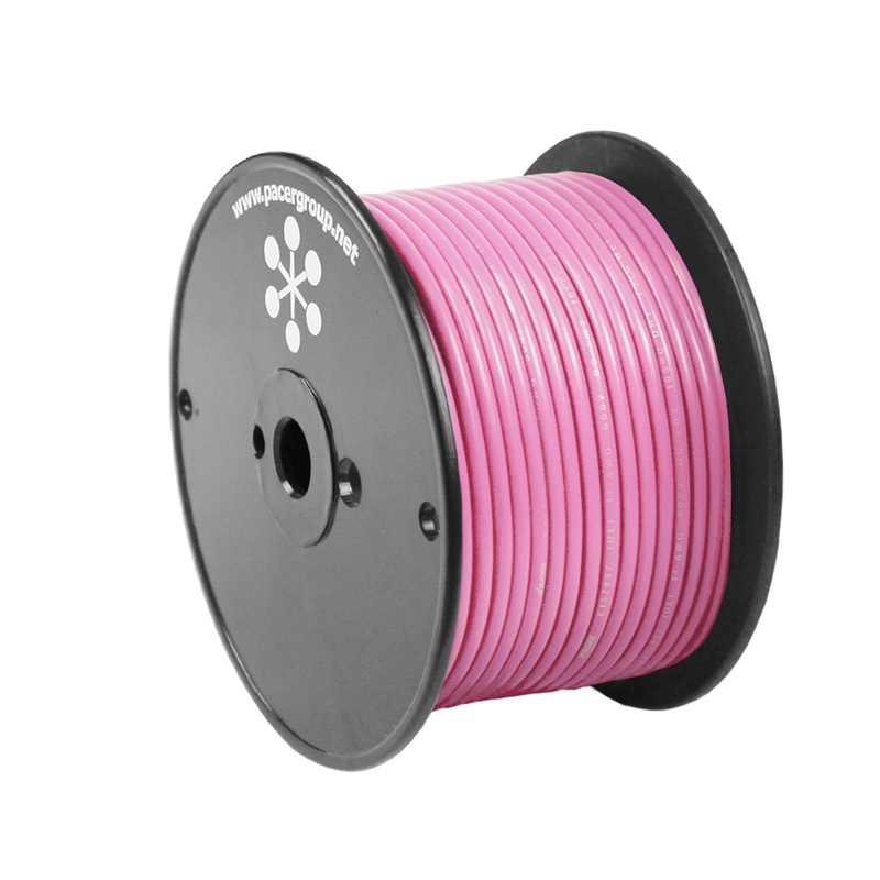 Pacer Pink 16 AWG Primary Wire – 100 [WUL16PK-100]
