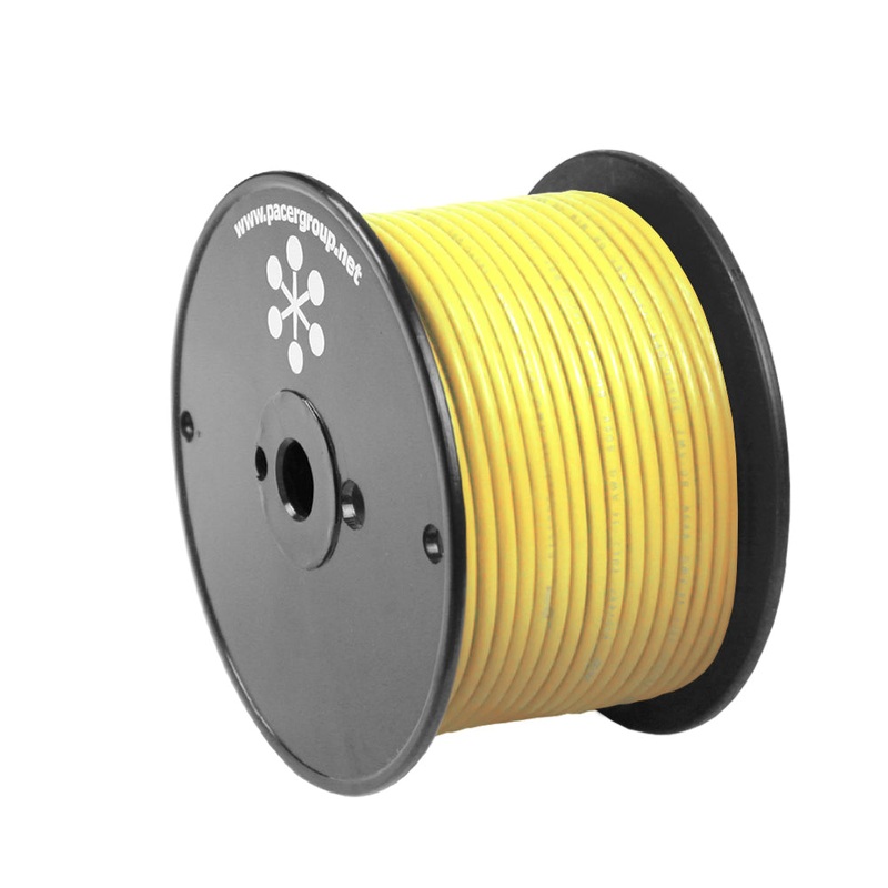 Pacer Yellow 18 AWG Primary Wire – 100 [WUL18YL-100]