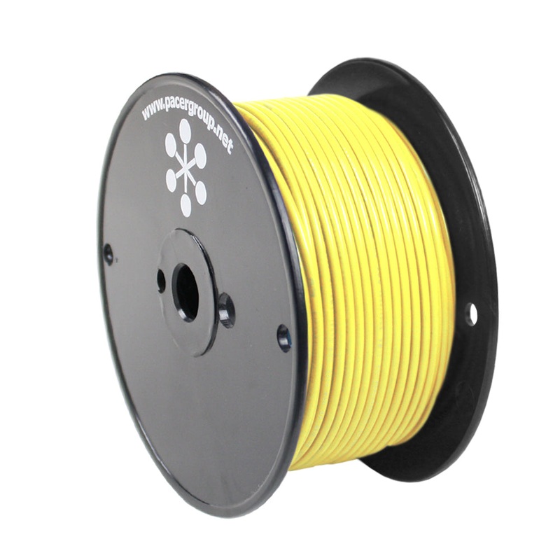 Pacer Yellow 18 AWG Primary Wire – 250 [WUL18YL-250]