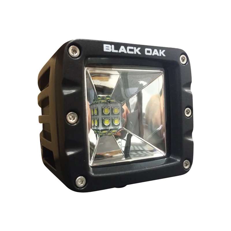 Black Oak 2″ LED Light Pod – Scene Optics – Black Housing – Pro Series 3.0 [2SL-POD10CR]