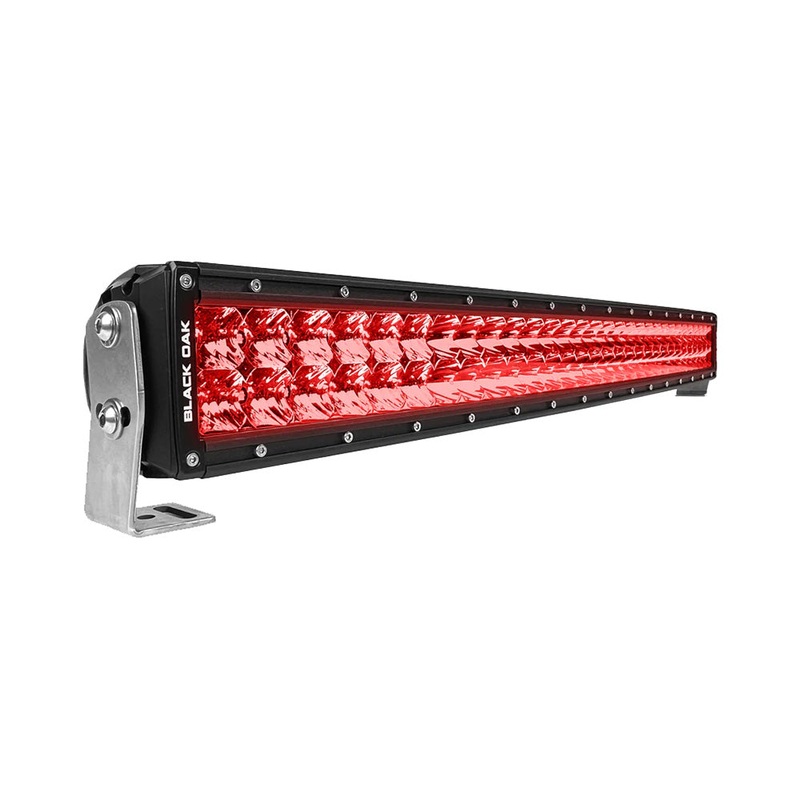 Black Oak 30″ Curved Double Row Red LED Predator Hunting Light Bar – Combo Optics – Black Housing – Pro Series 3.0 [30CR-D3OS]