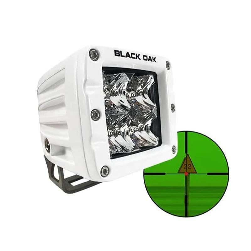 Black Oak Pro Series 3.0 2″ 850nm Infrared Marine Pod Light – Flood Optics – White Housing [2MIR-POD850]