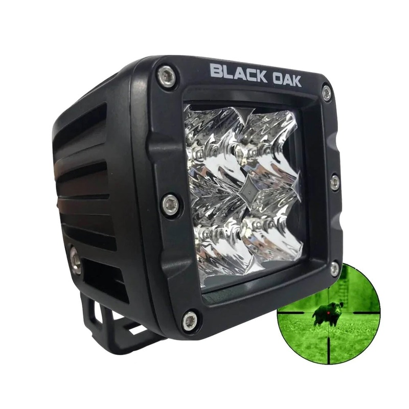 Black Oak Pro Series 3.0 2″ 940nm Infrared Pod Light – Flood Optics – Black Housing [2IR-POD940]