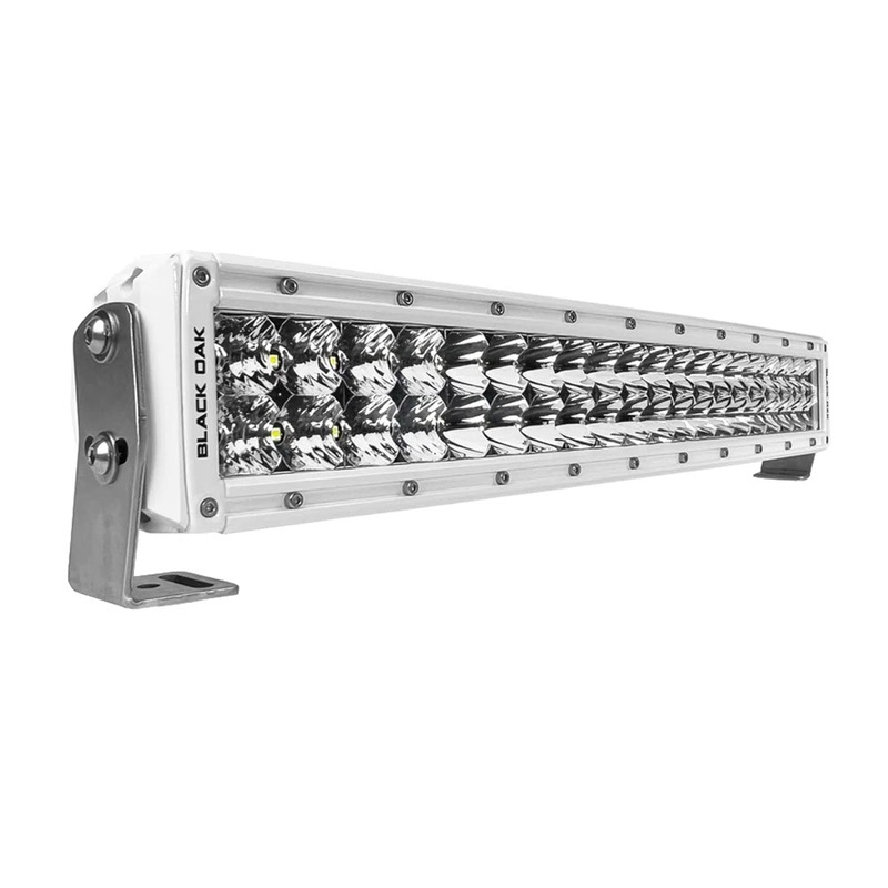 Black Oak Pro Series 3.0 Curved Double Row 20″ LED Light Bar – Combo Optics – White Housing [20CCM-D5OS]