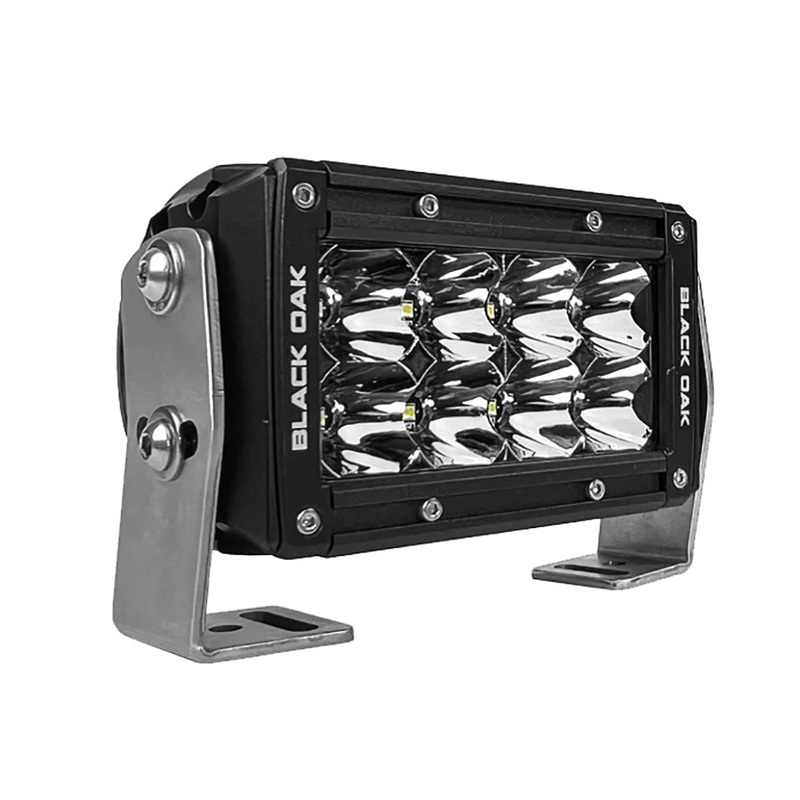 Black Oak Pro Series 3.0 Double Row 4″ LED Light Bar – Spot Optics – Black Housing [4S-D5OS]