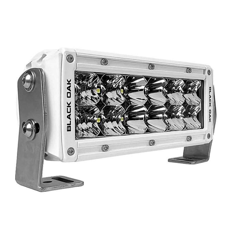 Black Oak Pro Series 3.0 Double Row 6″ LED Light Bar – Combo Optics – White Housing [6CM-D5OS]