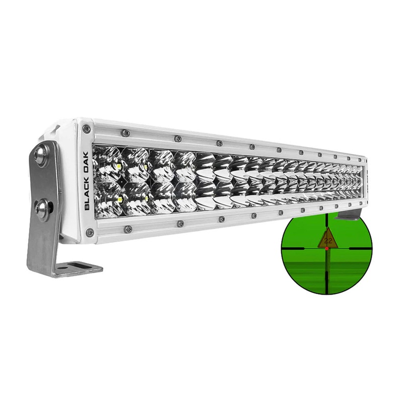 Black Oak Pro Series Double Row Combo Infrared 20″ 850nm Light Bar – White [20MIR-850]