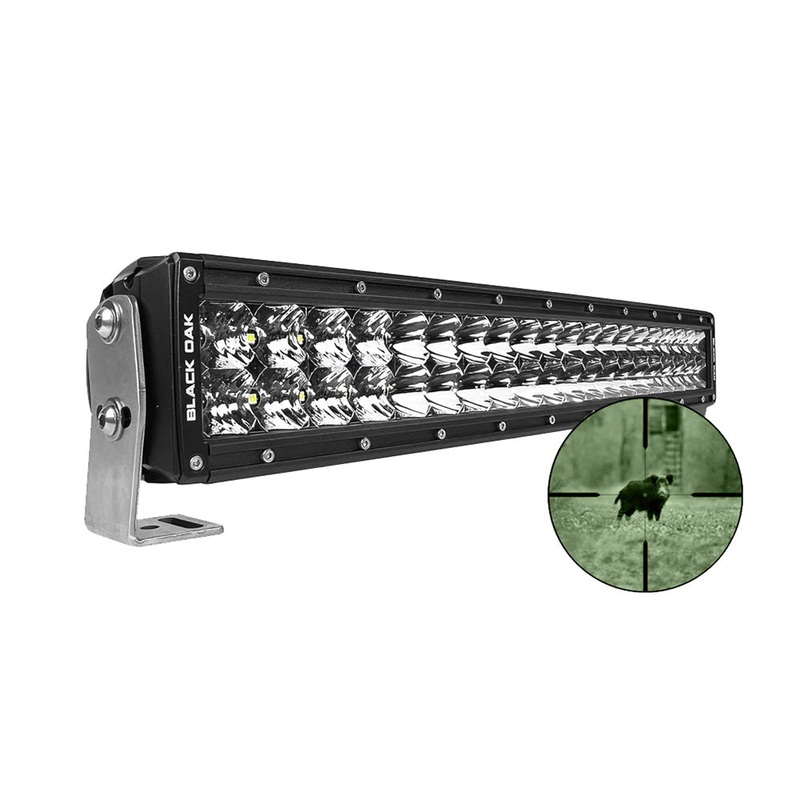 Black Oak Pro Series Double Row Combo Infrared 20″ 940nm Light Bar – Black [20IR-940]