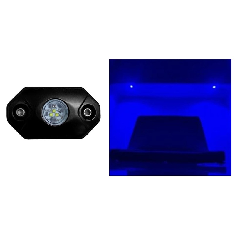 Black Oak Rock Accent Light – Blue – Black Housing [RL-B]