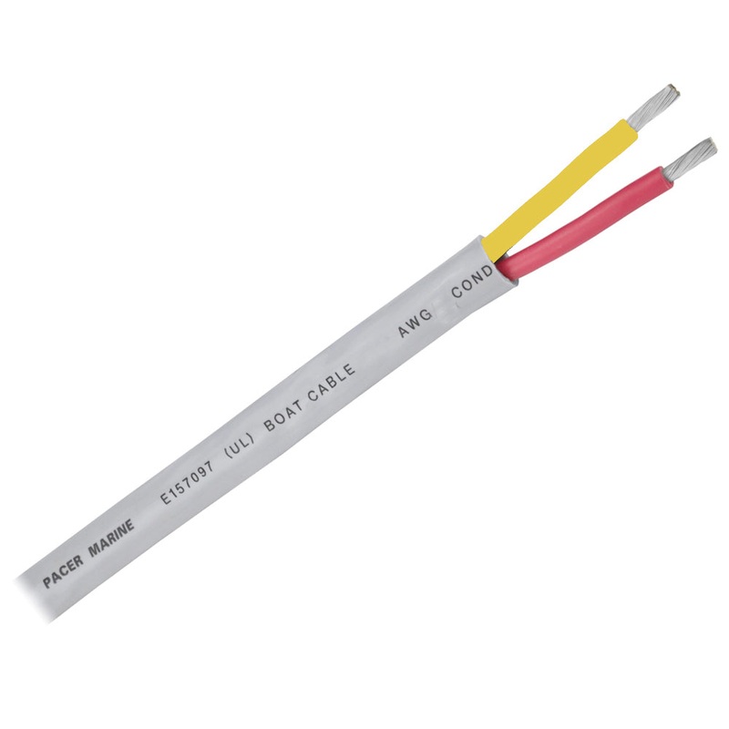 Pacer 14/2 AWG Round Safety Duplex Cable – Red/Yellow – 250 [WR14/2RYW-250]