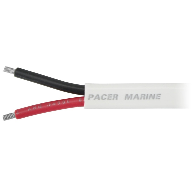 Pacer 16/2 AWG Duplex Cable – Flat Cable – Red/Black – 250′ [W16/2DC-250]