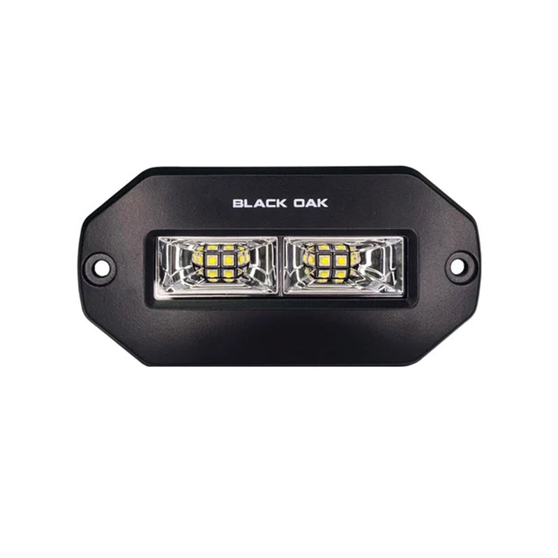 Black Oak 4″ Marine Flush Mount Spreader Light – Black Housing – Pro Series 3.0 [4BFMSL-S]