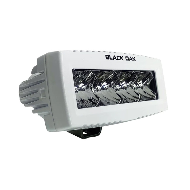 Black Oak 4″ Marine Spreader Light – Flood Optics – White Housing – Pro Series 3.0 [4MS-F]