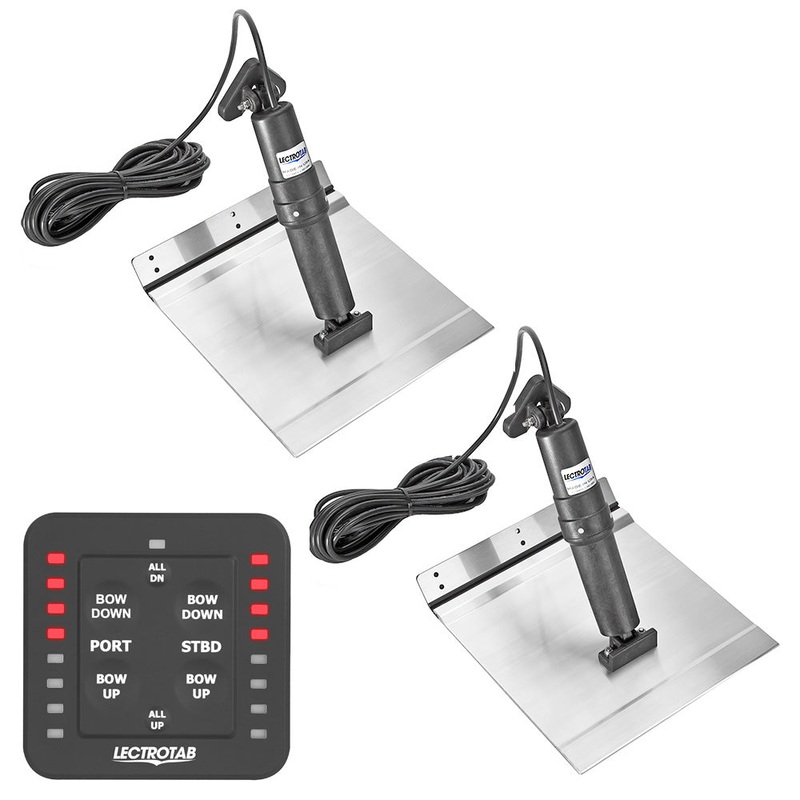 Lectrotab XKA Aluminum Alloy Trim Tab Kit w/One-Touch Control – 12 x 24 [XKASL12X24A]